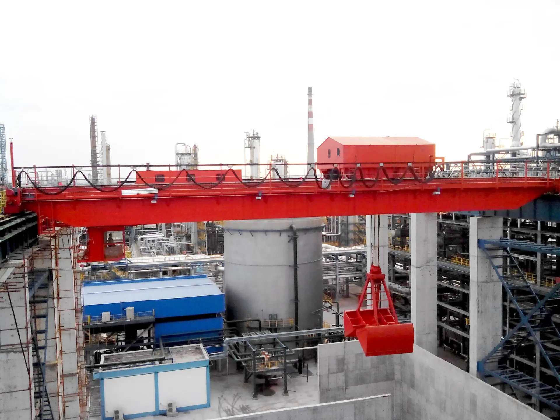 5噸、10噸QZ型雙梁抓斗橋式起重機（行車）技術參數(shù)